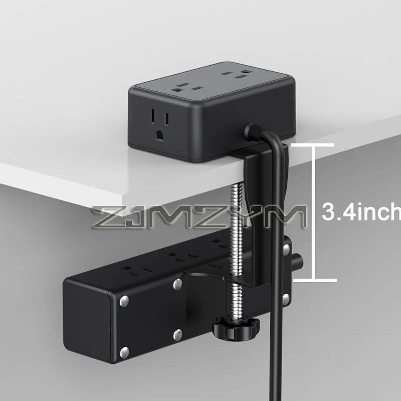 Double-layer Desk-type Office Socket,13 US Plug Power Supply 2 USB+2 TYPE-C Fast Charging with Switch American Furniture Socket