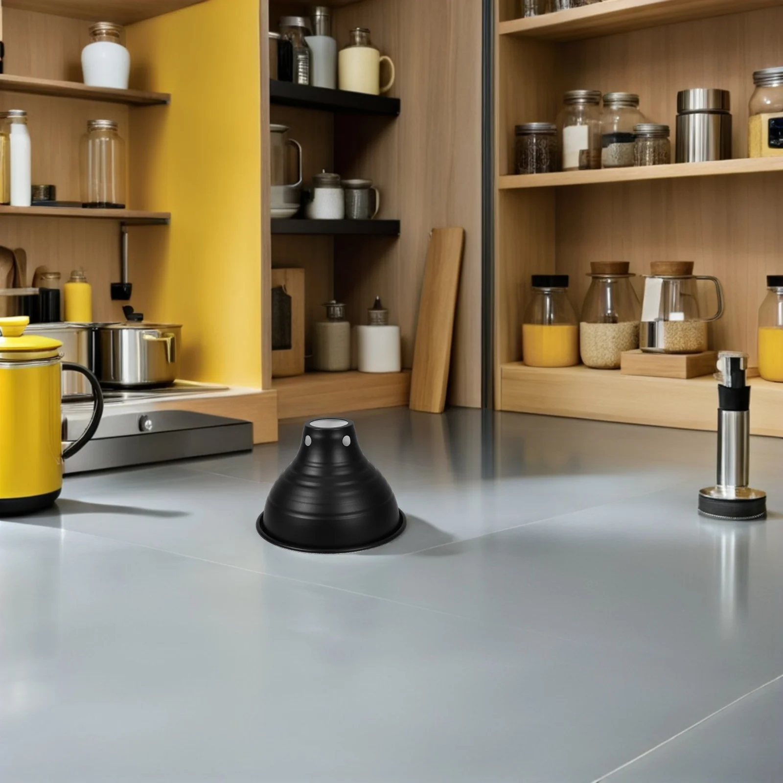 

2Pcs Reptile Heat Dome 5.5 Inch Black Reflective Lamp Shade for Terrarium Habitat Basking Heating Lamp Guard Reptile Heat Dome