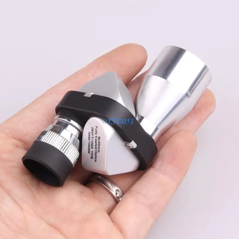 

E15A Monocular 8 X 20 Mini Aluminum Alloy Monocular Microscope Adjustable Portable for Sports