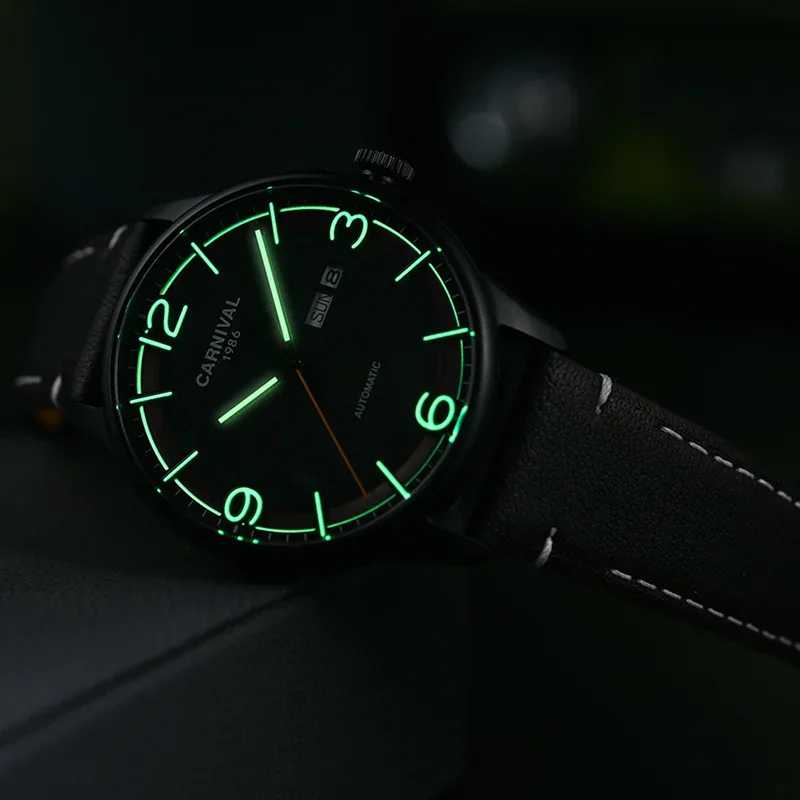 IW Carnival Luxury Accessories For Men Mechanical Wristwatches Automatic Movement Sapphire Mirror Luminous Waterproof Male Watch