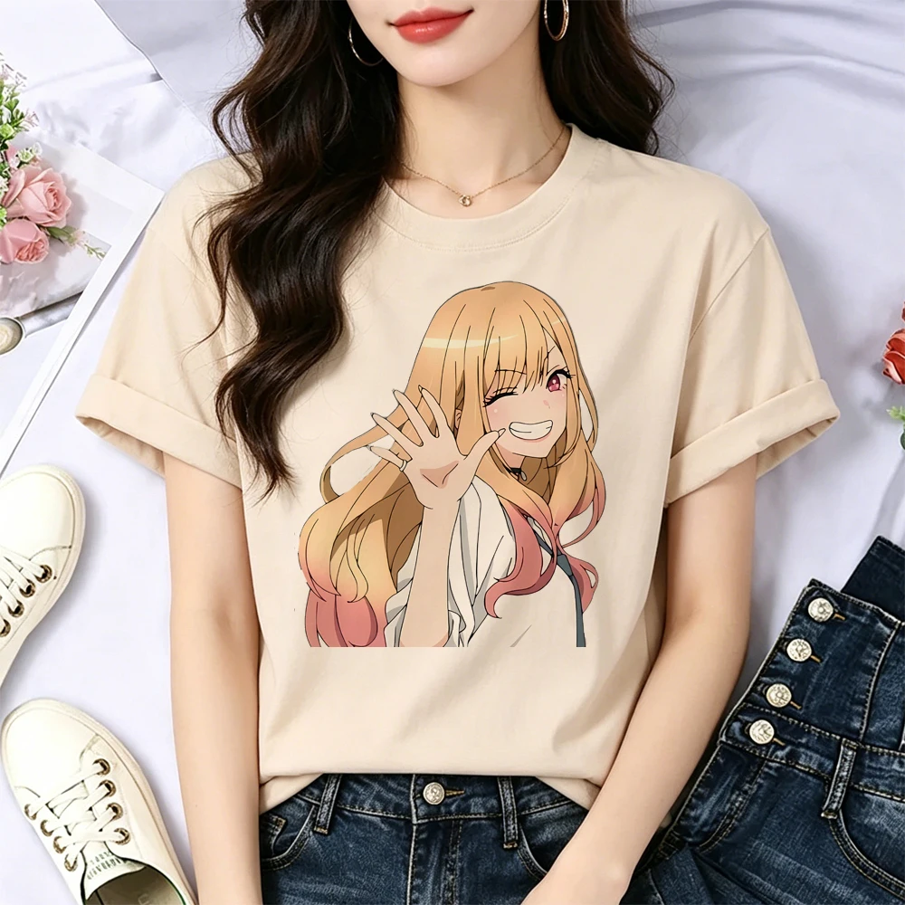 Marin Kitagawa t shirt female gyaru 2000s 80s streetwear gothic t-shirt aesthetic anime japanese goth