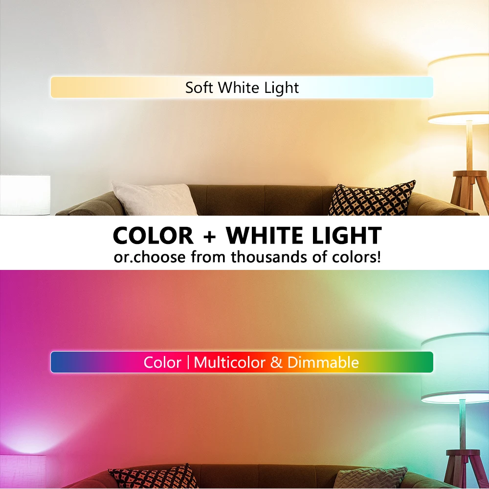 LED RGB Lamp Spotlight Bulb 220V E27 5W 10W 15W IR Remote Control Led Light Bulb 2835SMD Colorful Smart Led RGBW Lamp Home Decor