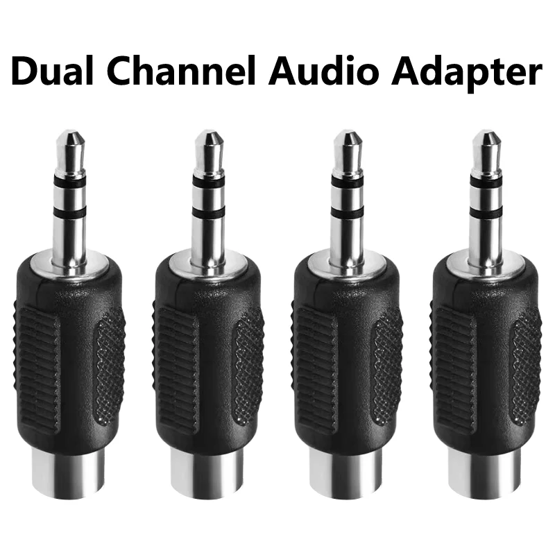 5/20/100PCS 3.5 Male Plug to RCA Female 3.5mm Jack Converter Stereo Audio 3.5 Male to AV Lotus Female Computer Audio Connector