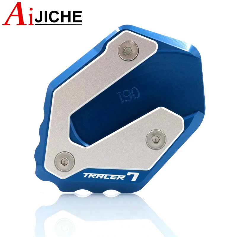 Motorcycle CNC Kickstand Foot Side Stand Extension Pad Support Plate Enlarge For YAMAHA TRACER 7 7GT Tracer 700 Tracer 700 GT