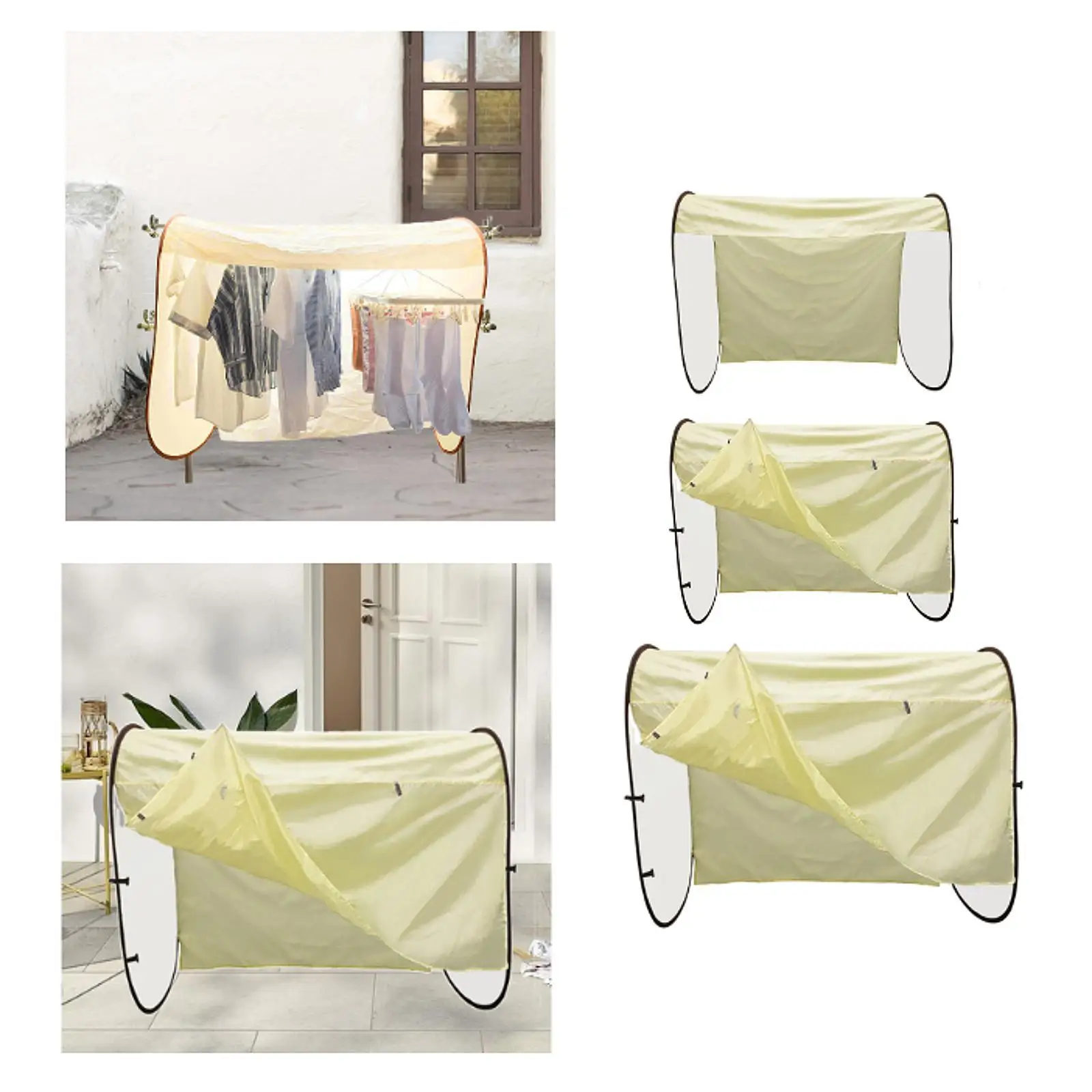 

Сушилка для одежды, чехол для балкона, путешествия, дома, водонепроницаемая ветрозащитная вешалка для одежды, чехол для пальто, костюма, платья, нижнего белья, куртки