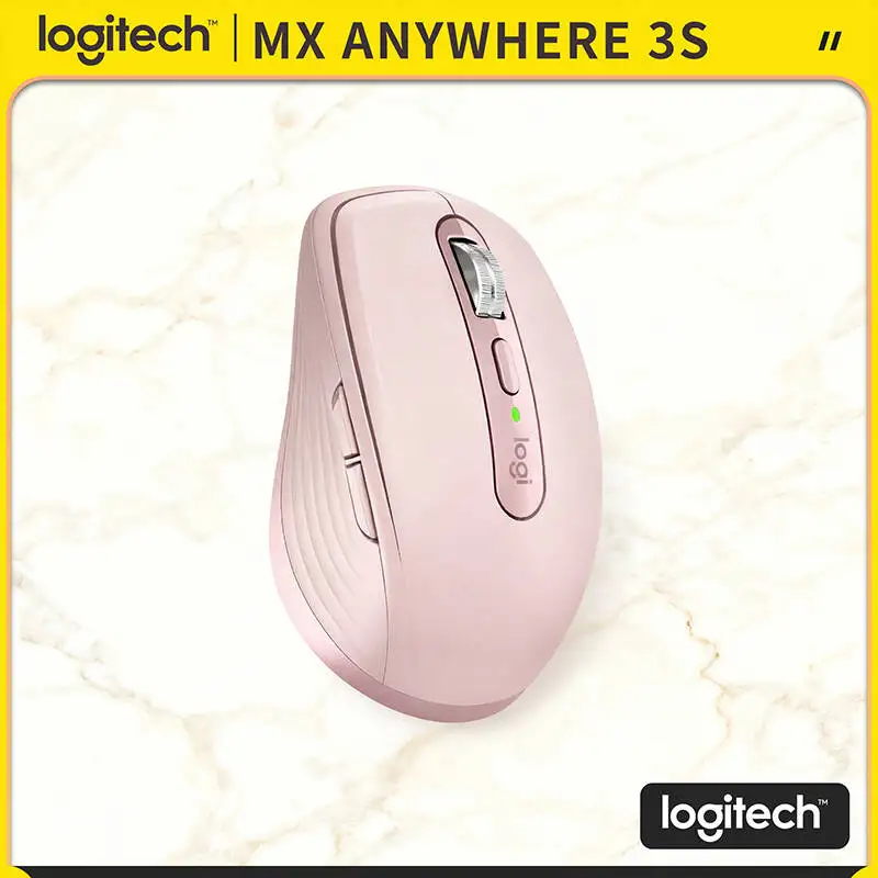 

Ergonomic Logitech MX Anywhere 3S Wireless Mouse - 8K DPI, MagSpeed Wheel, Anti-Slip Grip, Ideal for Travel & Home Office