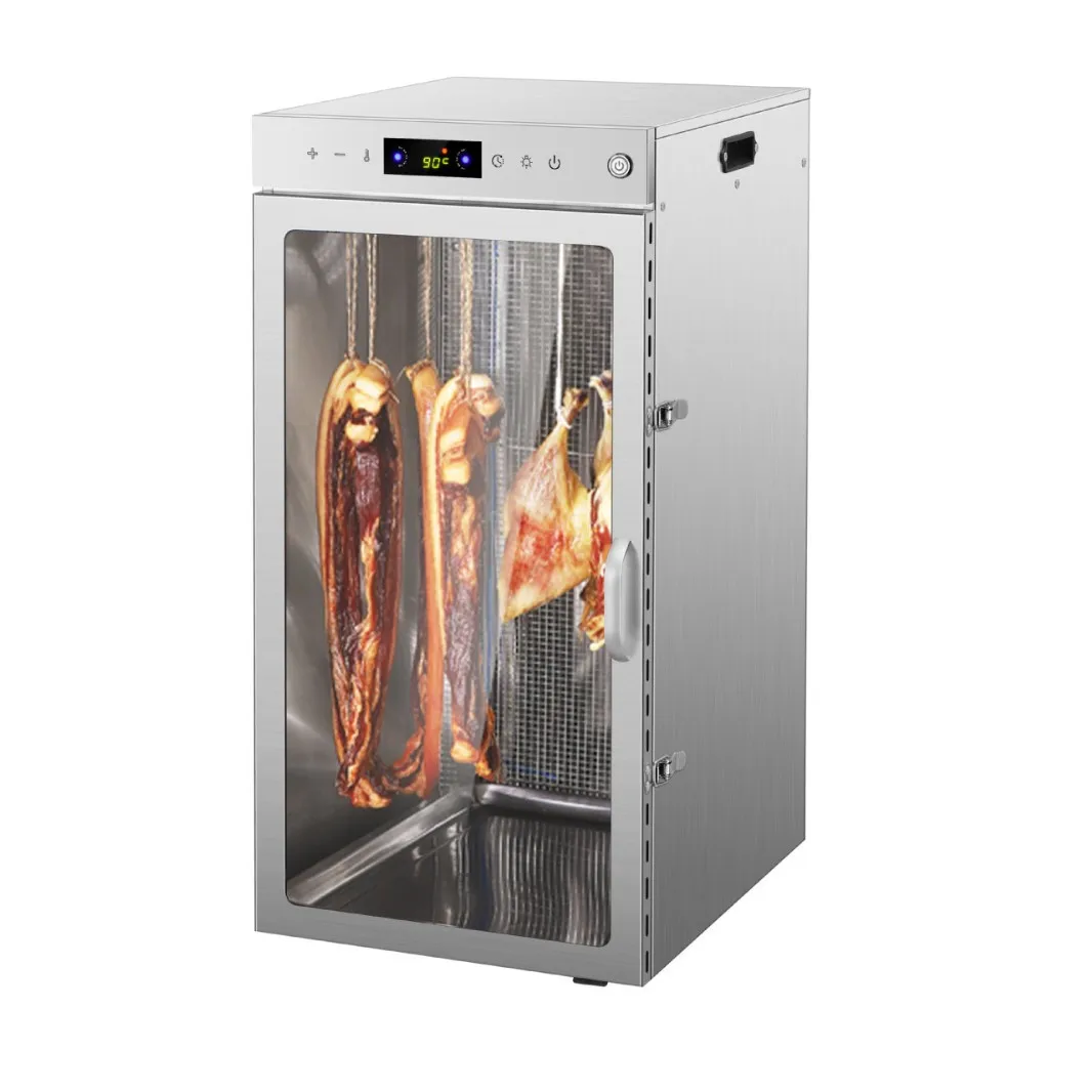 Factory Sale 12-Hook Industrial Biltong Dehydrator New Condition Food Rotation Function for Bakery Retail Food Shop & Home Use view 2