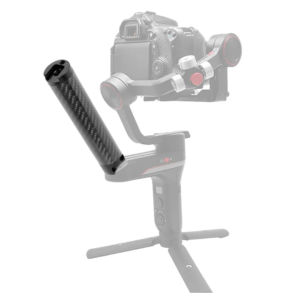 Carbon Fiber Handle Gimbal Grip Cold Shoe Mount Adapter for Zhiyun WEEBILL S LAB Stabilizer for Monitor Microphone