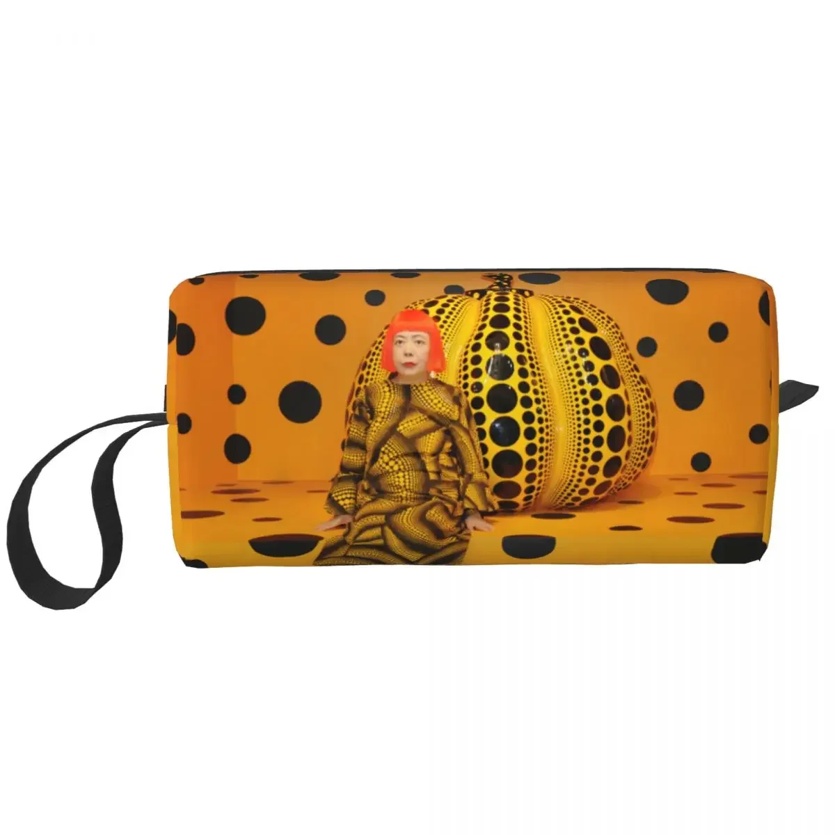 Kawaii Yayoi Kusama Pumkin Travel Toiletry Bag Women Abstract Art Makeup Cosmetic Organizer Beauty Storage Dopp Kit