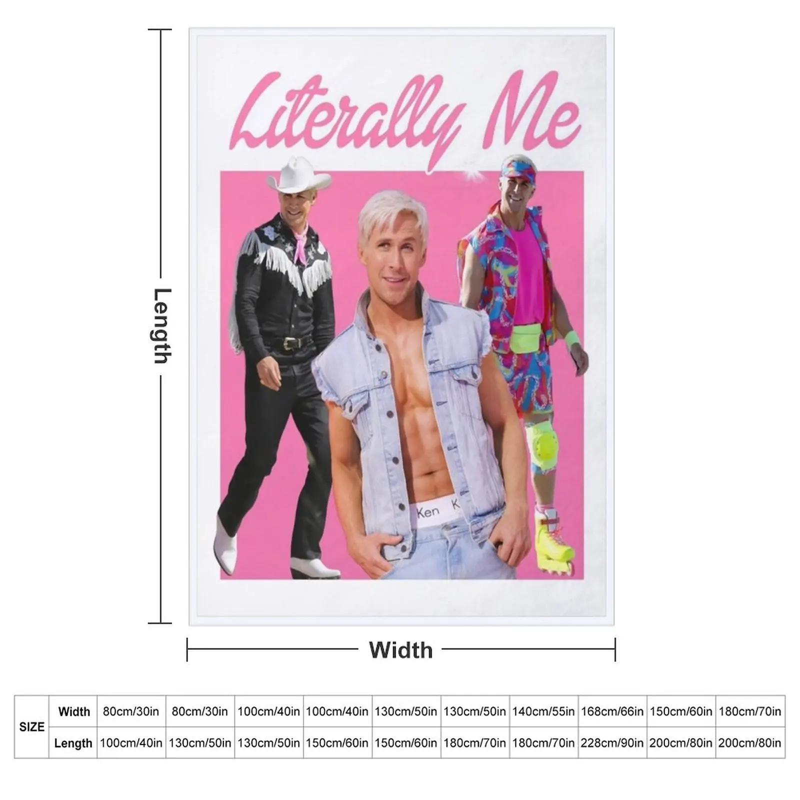 Literally Me (Ryan Gosling) Classic Throw Blanket couch cozy soft plush fuzzy picnic outdoor blanket
