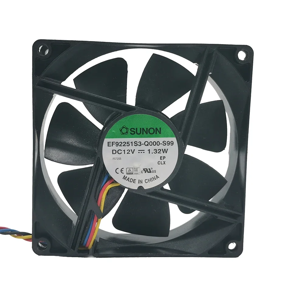 

New For EF92251S3-Q000-S99 1.32W 9025 DC12V 9cm 90*90*25MM EF92251S3 mute chassis fan