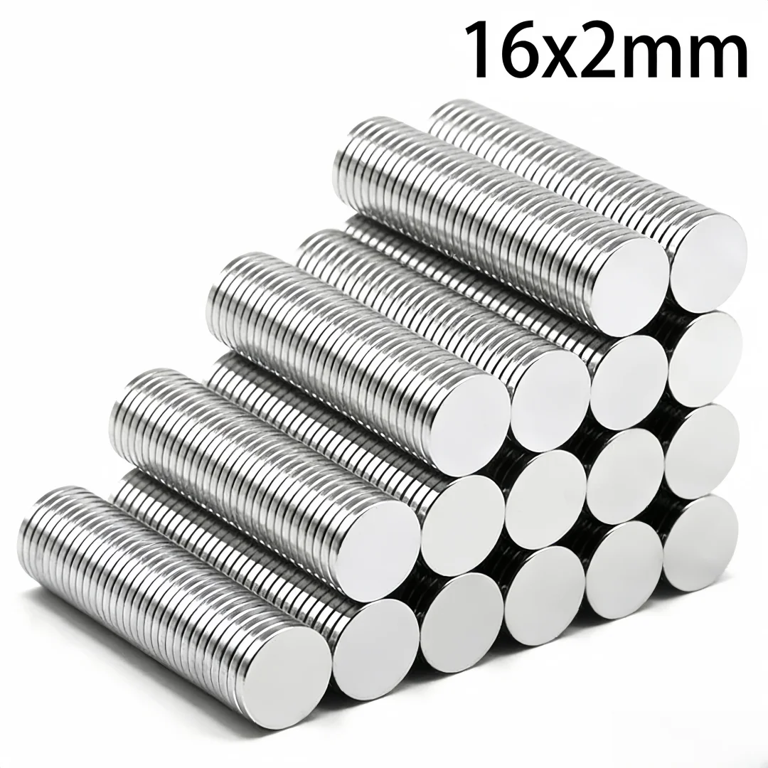 16x2 Strong Powerful Magnets 16x2mmmm Round Magnets 16mmx2mm For Home Refrigerators, Offices Diy 16*2mm Search Magnet