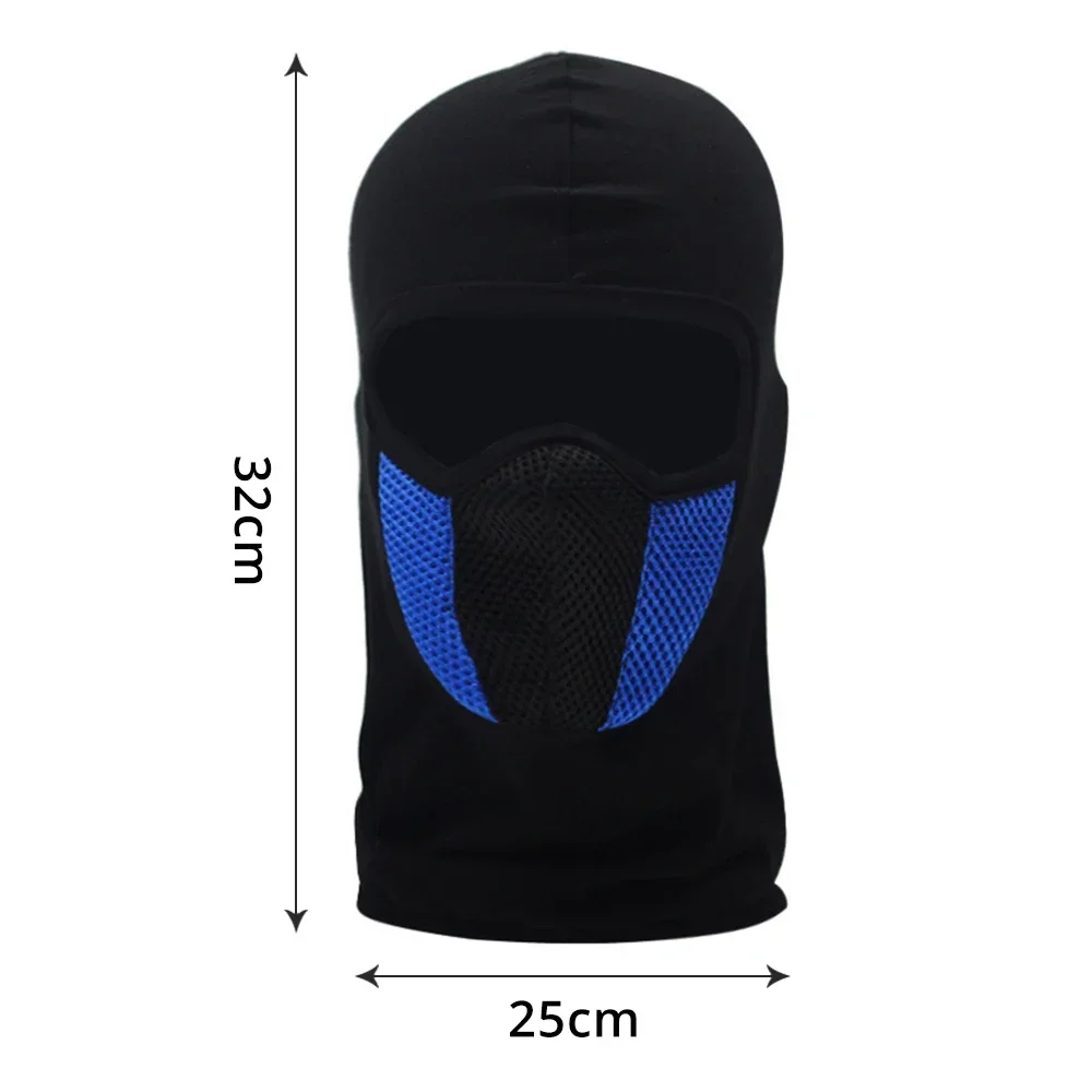 Maschera da equitazione sci moto testa manica vescica interna sport all'aria aperta calore rete protezione da pesca bici Cap Summer Sun Headwear