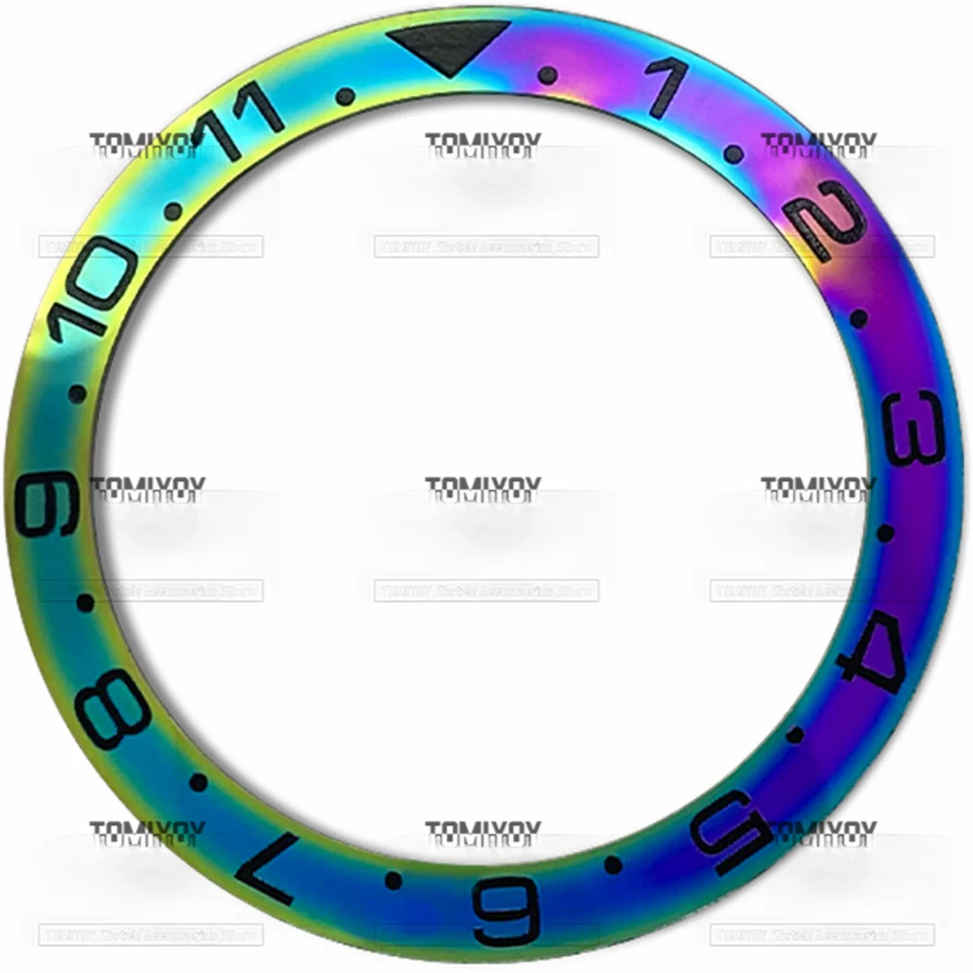 ตัวเรือนเซรามิกชุบด้วยไฟฟ้า38มม. 12ชั่วโมงเหมาะสำหรับนาฬิกาเคลื่อนไหวอัตโนมัติ SKX007