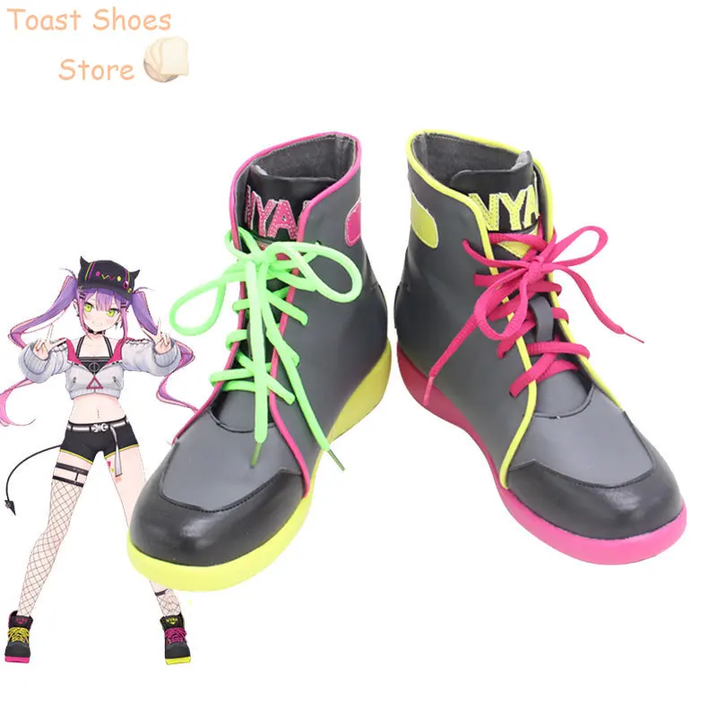 

Обувь для косплея Tokoyami Towa, реквизит для косплея на Хэллоуин, искусственная кожа, обувь, костюм, реквизит