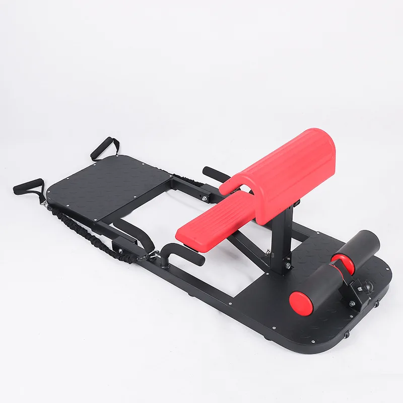 Máquina de Sentadillas con Mancuernas y Asistencia de Cuerda para Ejercicios Abdominales y de Piernas, para Fitness en Casa y Moldeamiento Corporal, Flexiones y Abdominales