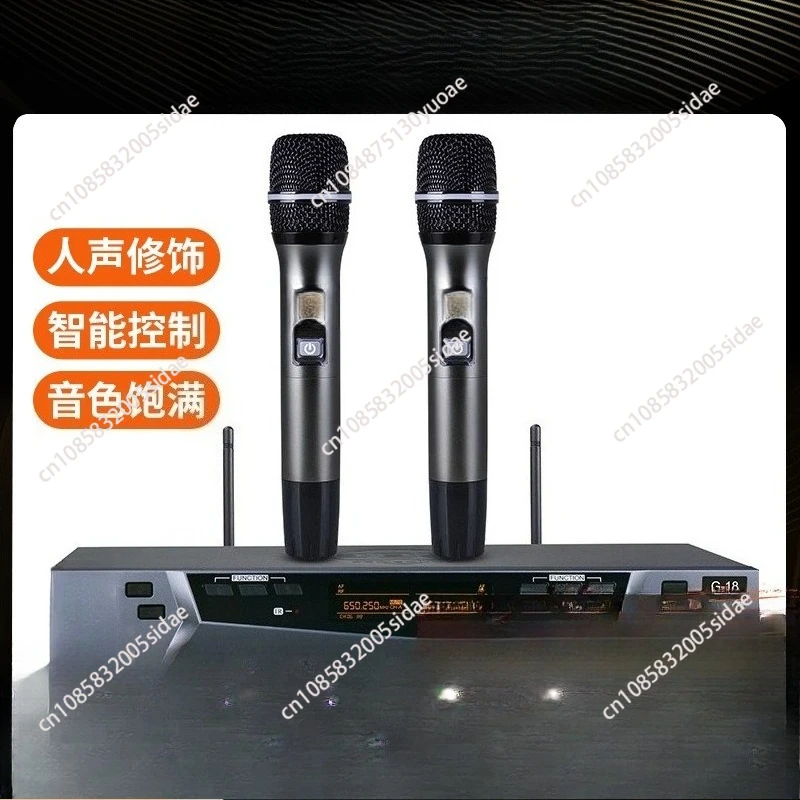Wireless Microphone One-to-Two Home Karaoke Microphone Professional Teaching Performance KTV Dedicated Mic
