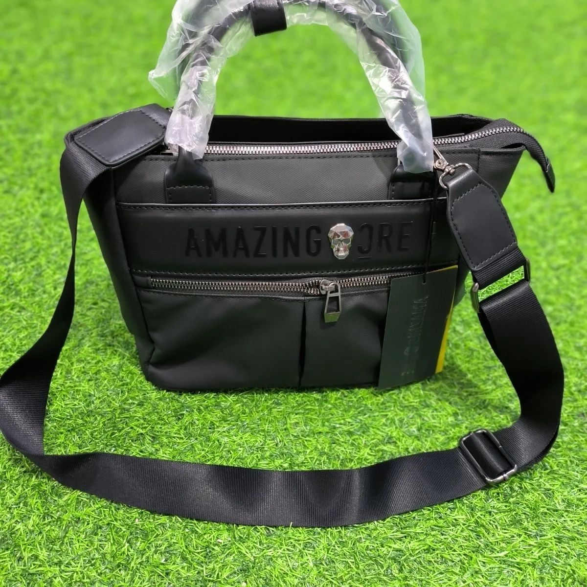 2024 new golf tote bag skull head large capacity single shoulder crossbody bag for both men and women