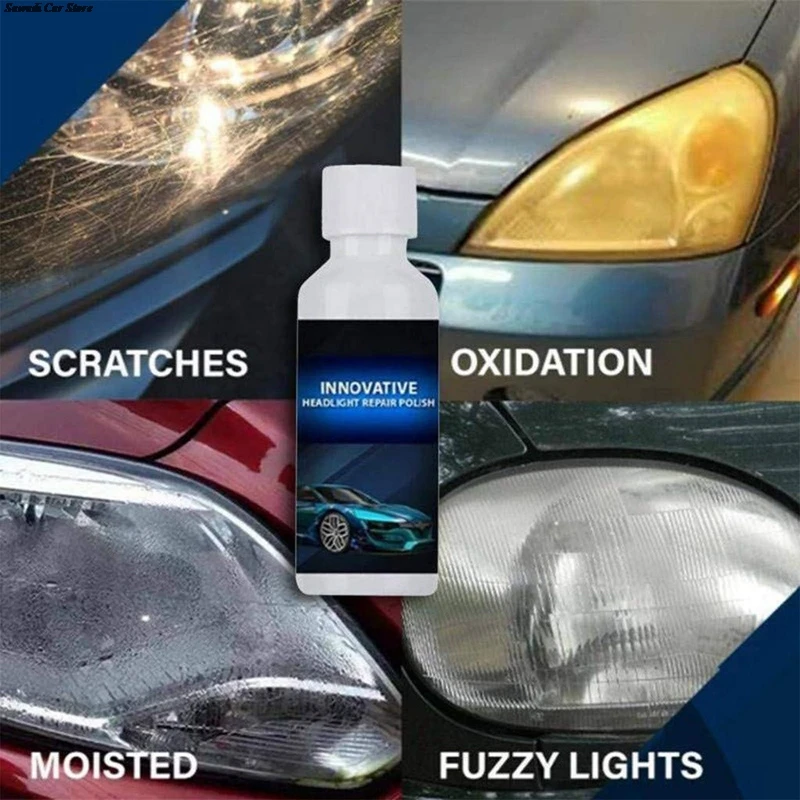 

30ML Car Headlight Repair Liquid Car Light Plating Crystal Refurbishment Repair Agent Tool Coating Refurbishment Repair Agent