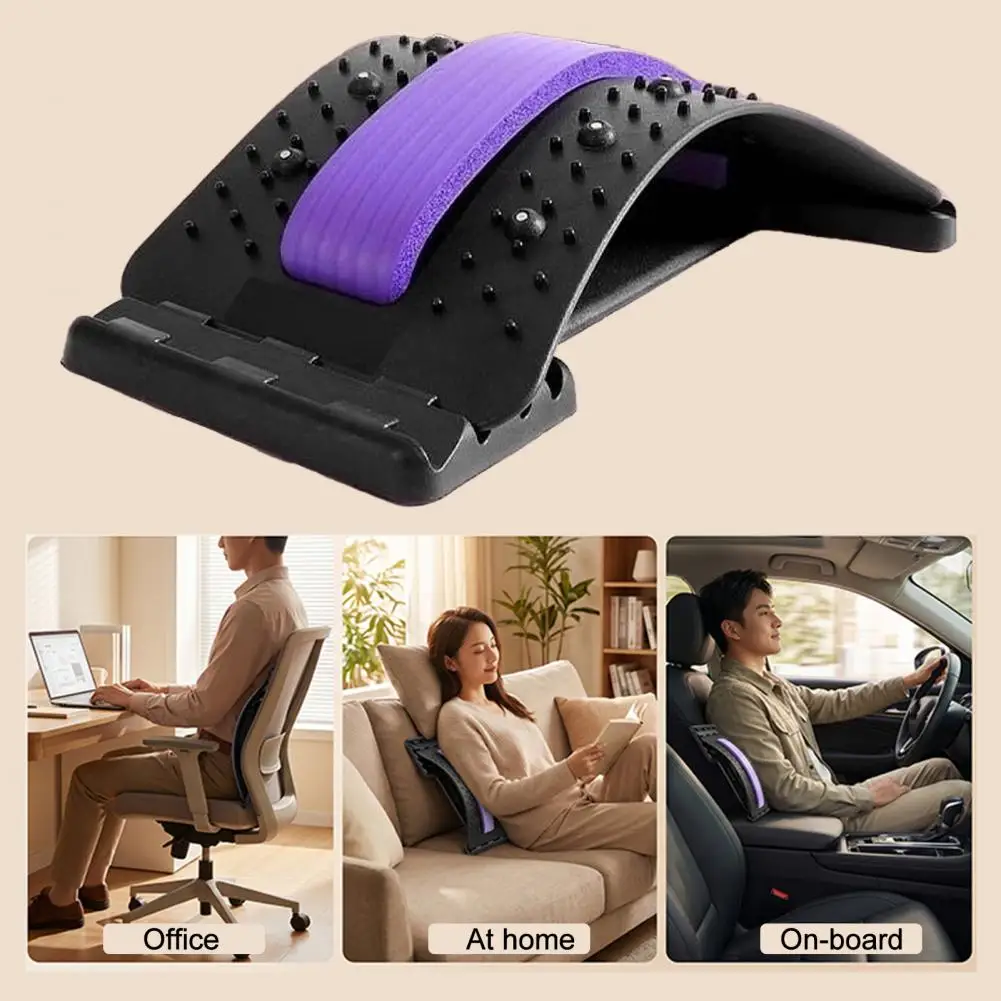 Back Stretcher Multi-Level Adjustable Massager Waist Neck Fitness Lumbar Cervical Spine Cervical Spine Support Massager Tools