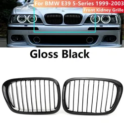 Glossy Black Grille Car Front Hood Grill Kidney Grilles Racing Grille For BMW E39 5-Series 525i 528i 530i 540i M5 1999-2003