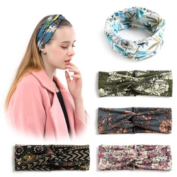 African Pattern Print Headband for Women Twist Style Hair Band Salon Make Up Hair Wrap Headwear Turban Ladies Hair Accessories