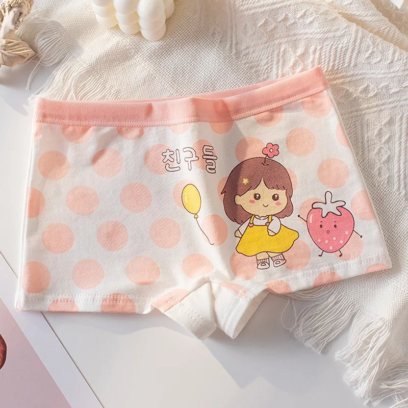 4 Stück weiche, antibakterielle Baumwoll-Slips für Kinder und Mädchen, Höschen mit Erdbeer-Print, atmungsaktive Unterwäsche für Kinder von 3–16 Jahren – Detail 21