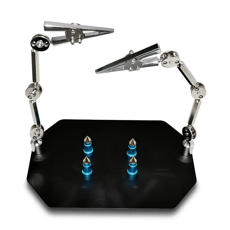 

2PCS welding auxiliary bracket workbench PCB circuit board fixing clip maintenance welding bench metal clip