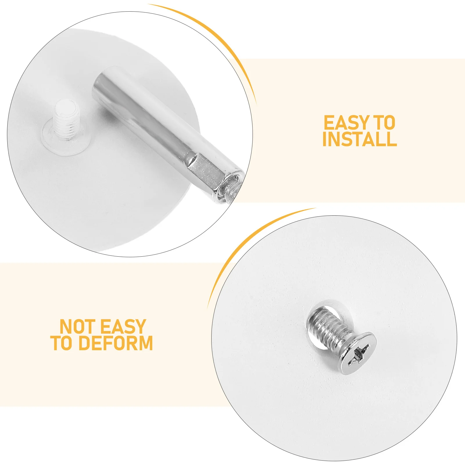 1 مجموعة جولة ثقب الباب غطاء لوحة الفولاذ المقاوم للصدأ 50 مللي متر ديدبولت قفل ثقب حشو باب أمان مقبض غطاء لوحة ثقب الباب التوصيل