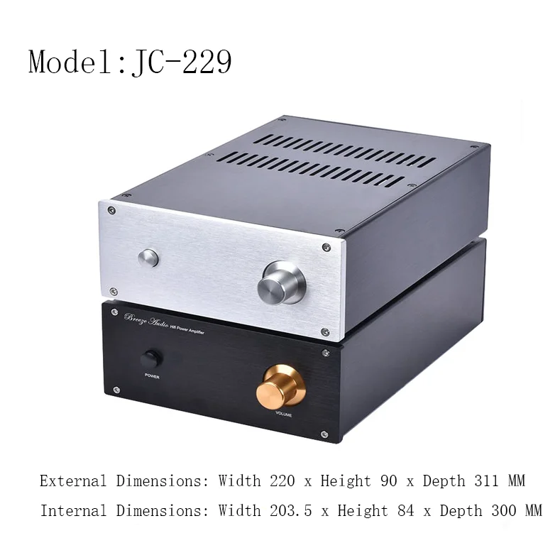 Weiliang Audio JC229-3 Third Edition All-Aluminum Chassis DIY Amplifier Case - Customizable Audio Equipment