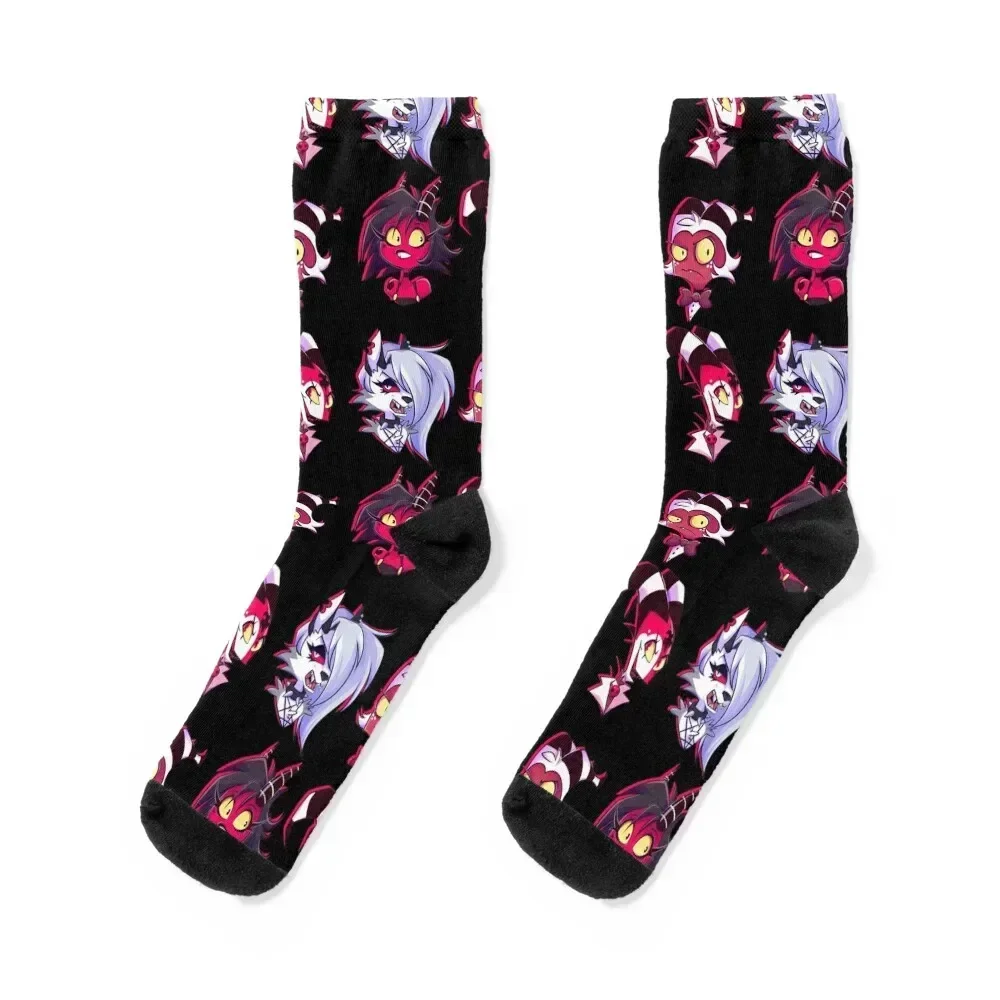 

Helluva Gang Socks christmas gifts designer brand Soccer Men's Luxury Woman Socks Men's