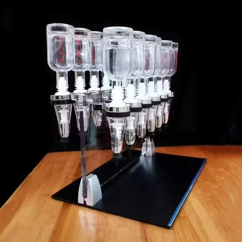

2025 New Design Cheap 12 Heads Perfume Bar Acrylic Display Stand Set 12 Bottles Perfume Dispenser Filling Machine Perfume Bar