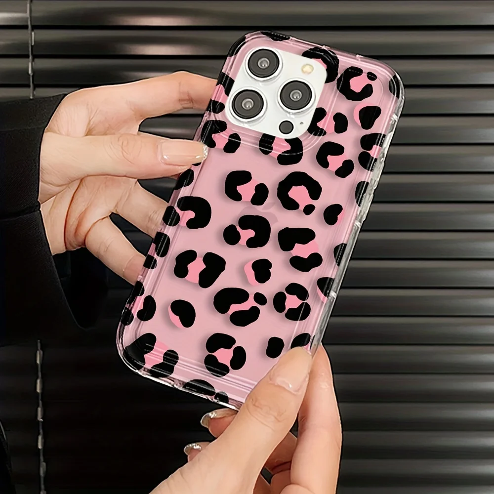 Fashion Design Leopard Airbag Protection Case For iPhone 16 Case iPhone 11 13 14 15 Pro 12 Pro XS Max XR X XS 8 7 Plus SE2 Cover