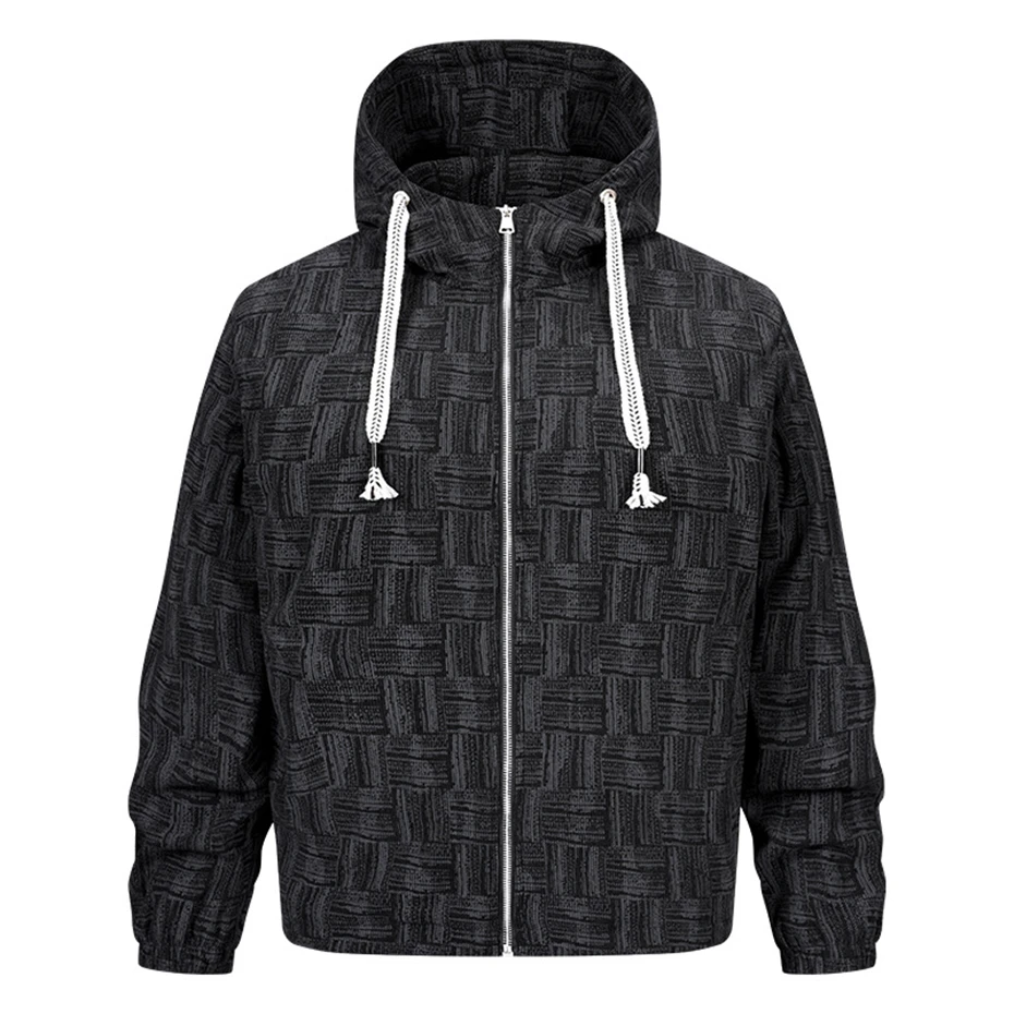 

Spring Autumn Jacket Coat Men Fashion Casual Hood Jackets Male Outerwear Outdoor