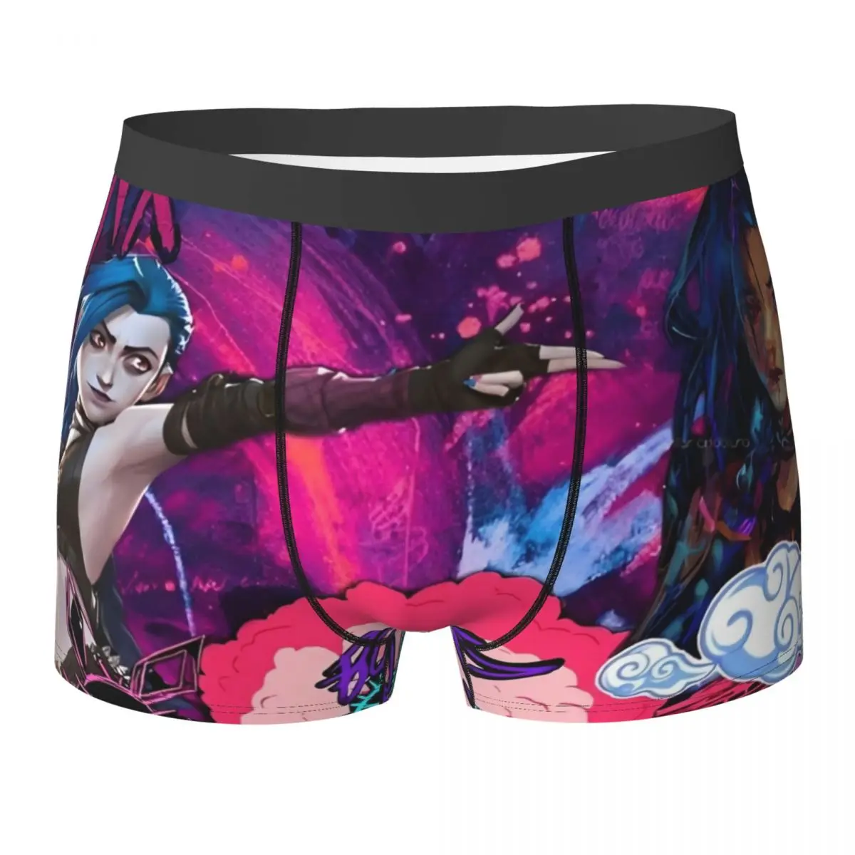 

Jinx Arcane League Of Legends, нижнее белье, 3D чехол, популярные боксеры, шорты-боксеры на заказ, забавные мужские трусы, большие размеры 2XL