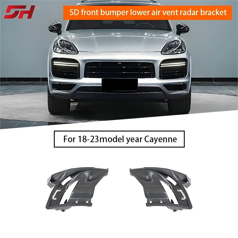 

Car front bumper lower air vent radar bracket suitable for Porsche Cayenne SD/GTS 2018-20239Y0807129B 9Y0807130B