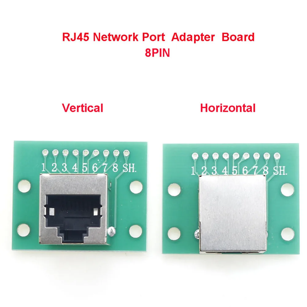 1PCS RJ45 Adapter Board To XH2.54 Modular Ethernet Connector Adapter Network Interface + Breakout Board + Pin Header