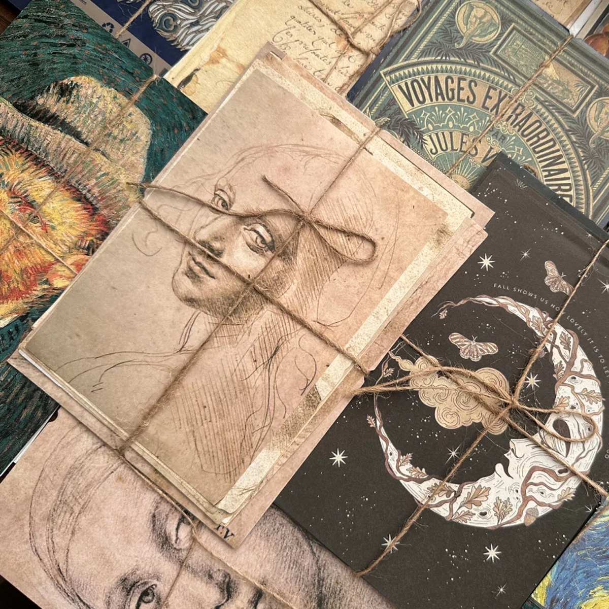 Altmodisches Texturpapier-Set  – Vintage Fashion Journal Bewertung und Preis