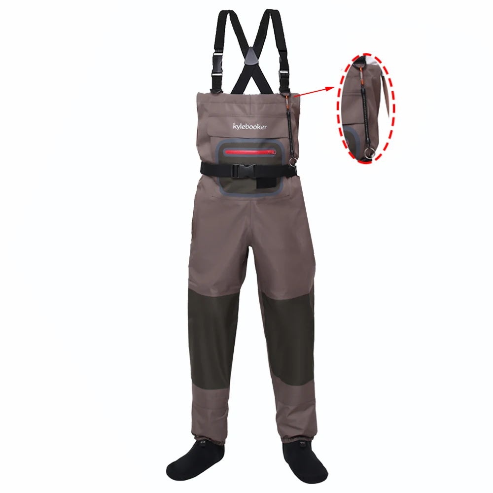 Breathable Waterproof Fly Fishing Chest Waders Stockingfoot River Wader Pants for Men And Women image 3