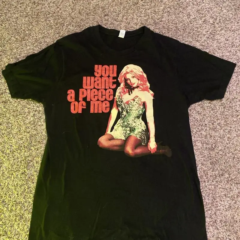 Бритни Спирс You Want A Piece Of Me 2009, винтажная футболка с туром, размер M, редкий Euc