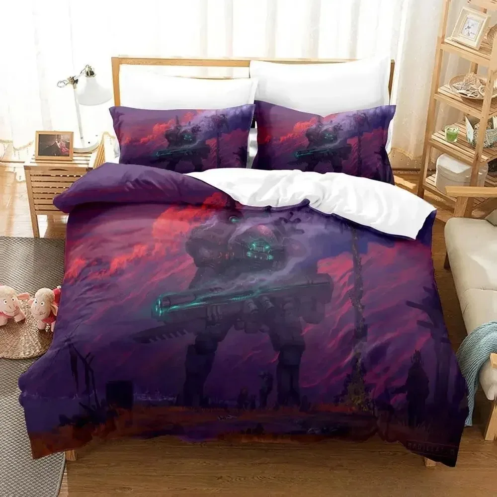 

New Anime Robot Bedding Set Single Twin Full Queen King Size Bed Set Adult Kid Bedroom Duvet cover Sets 3D Print Bed Sheet Set