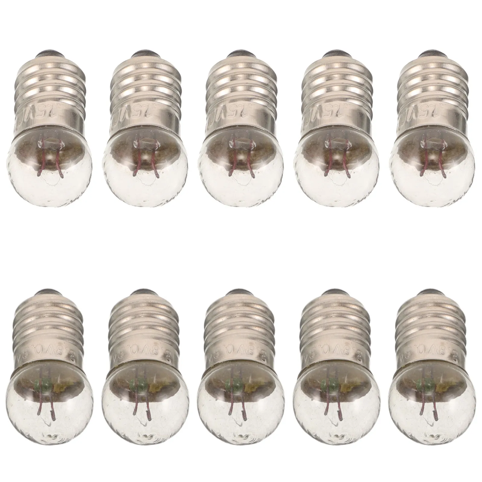 50Pcs Experimental Miniature Screw Bulbs for Physics Lab Circuit Science Teaching Classroom Supplies Incandescent Filament Bulbs