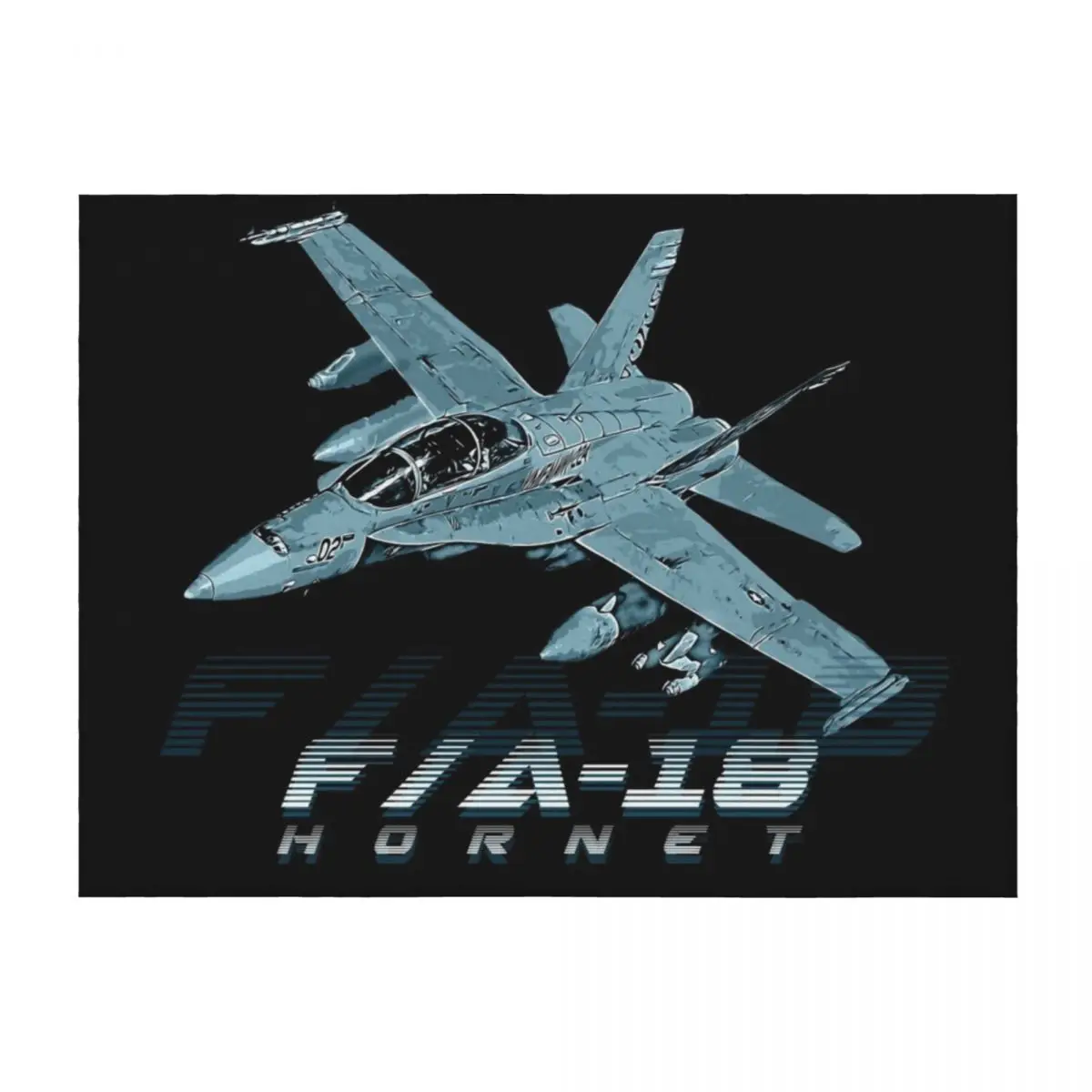F-18 Hornet Us Air Force Fighter Jet Throw Blanket Thins blankets and throws Decorative Sofa Soft Big Blankets
