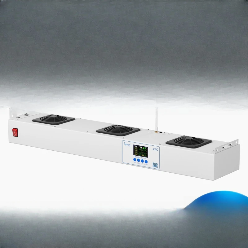 

Intelligent DC ion fan wireless networking three-head hanging static removal static eliminator