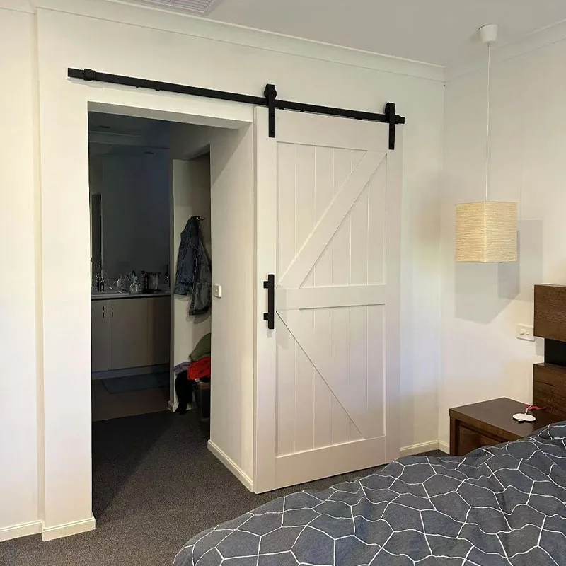 

Good Price Rustic Design Barn Door Panels With Modern Sliding Hardware Kit For Living Room