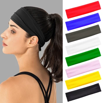 1pc absorvente de suor bandana doce cor branco rosa azul vermelho hairband puro algodão simples elástico headbands turbante headwear