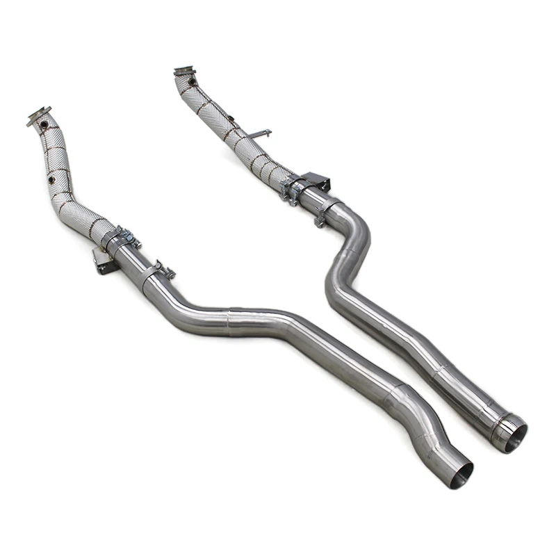 

BSK Stock Exhaust Header Downpipe for CLS63 CLS63S AMG 5.5T 2007-2017 SS304 Muffler Free Flow Pipe Exhaust System