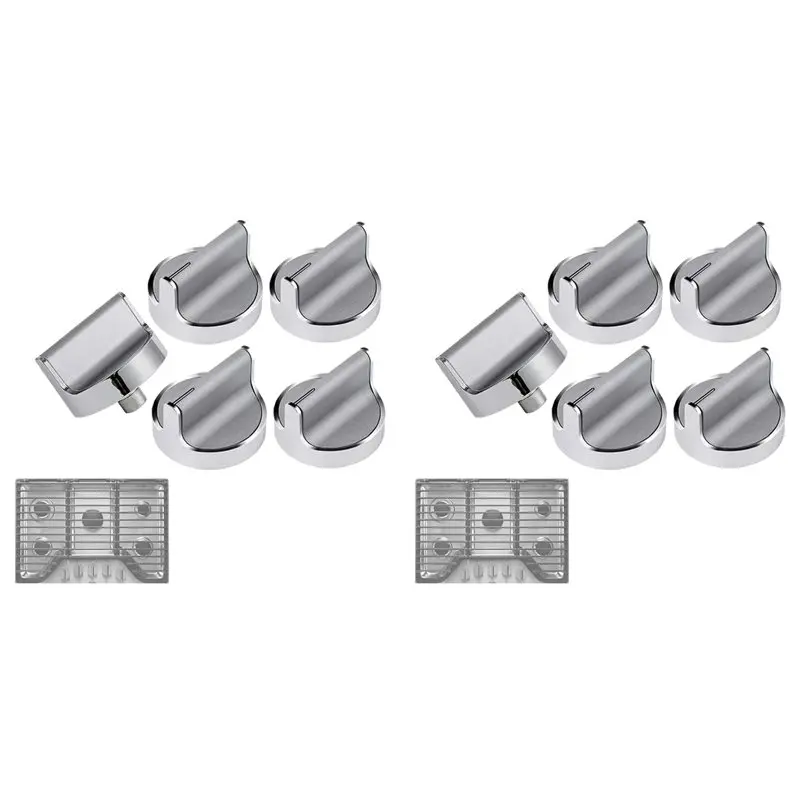 VEHO-W10594481 Gas Stove Knobs Replacement For Whirlpool Range/Oven-Control Knob Replaces Ap6023301 Wcg97us6ds00 Knob 10Pcs