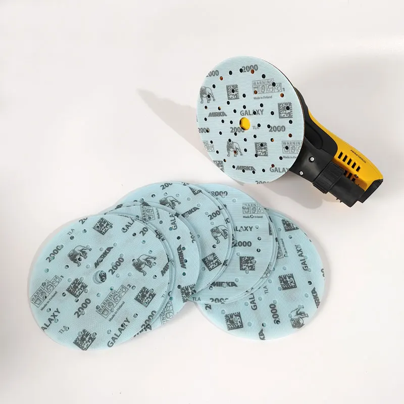 

GALAXY Mirka Car Beauty Сухая шлифовальная наждачная бумага 6 дюймов 150 мм флокированная круглая бумага для деревообработки, полировки мебельной фурнитуры