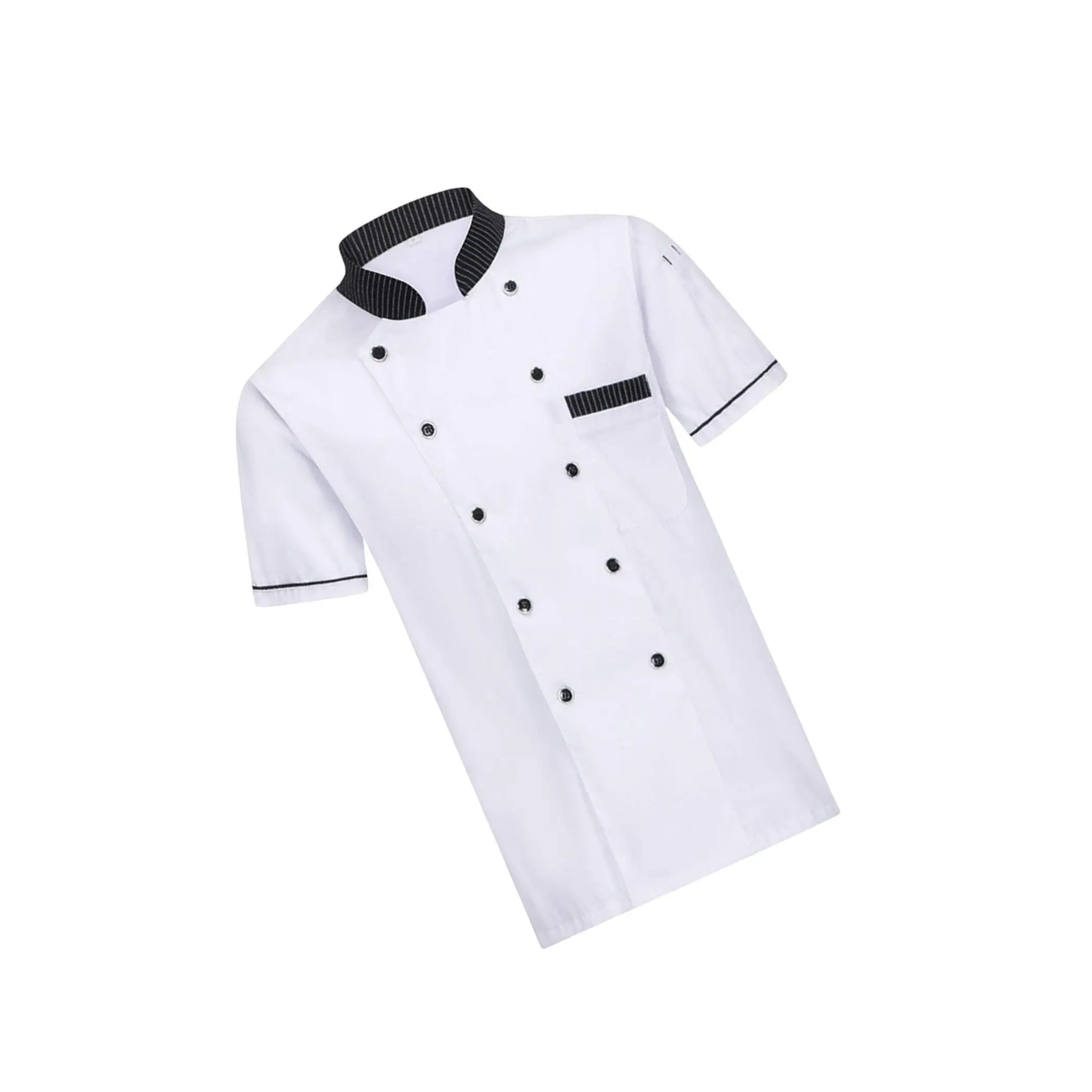 Men S Chef Uniform Exquisite Craftsmanship And Comfortable Fit Catering Chefs Work Clothes For Men Black 3XL